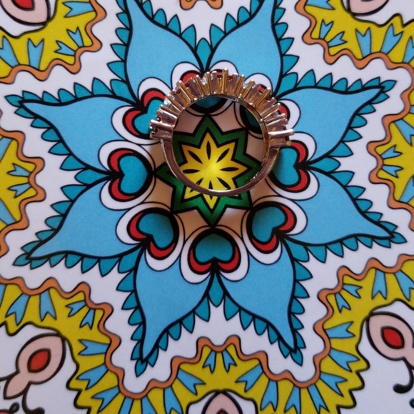 Beautiful,CZ ring size 6.5 - Picture 3 of 4